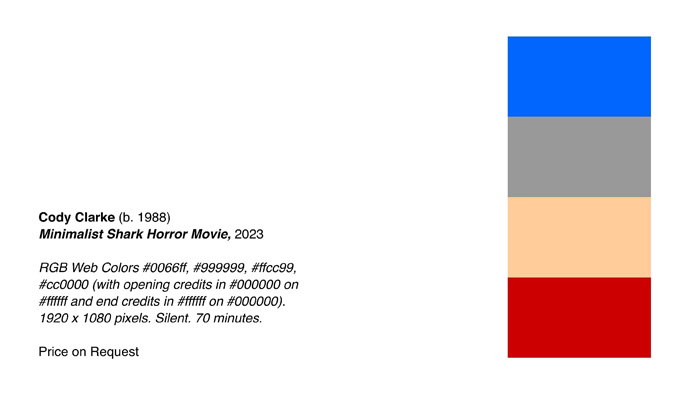 Minimalist Shark Horror Movie